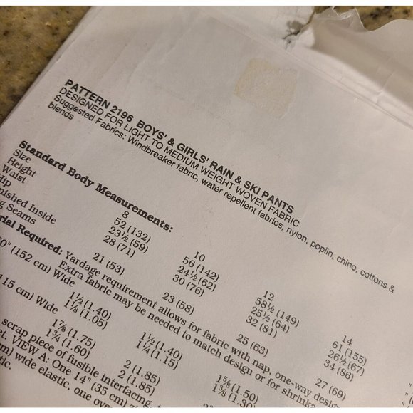 Kwik Sew 2196 Vintage Childs Rain & Ski Pants Bibs Pattern Size 8-10-12-14 - Picture 4 of 6